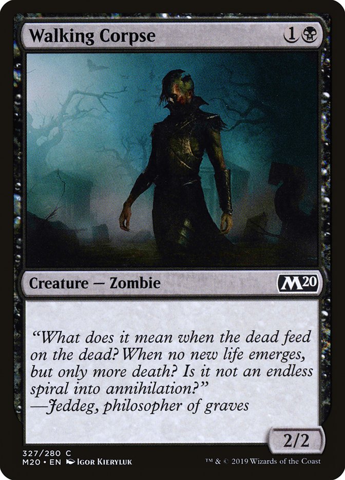 Walking Corpse [Core Set 2020] | Card Merchant Takapuna