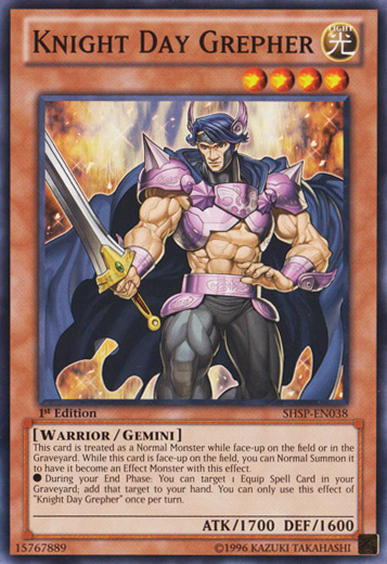 Knight Day Grepher [SHSP-EN038] Common | Card Merchant Takapuna