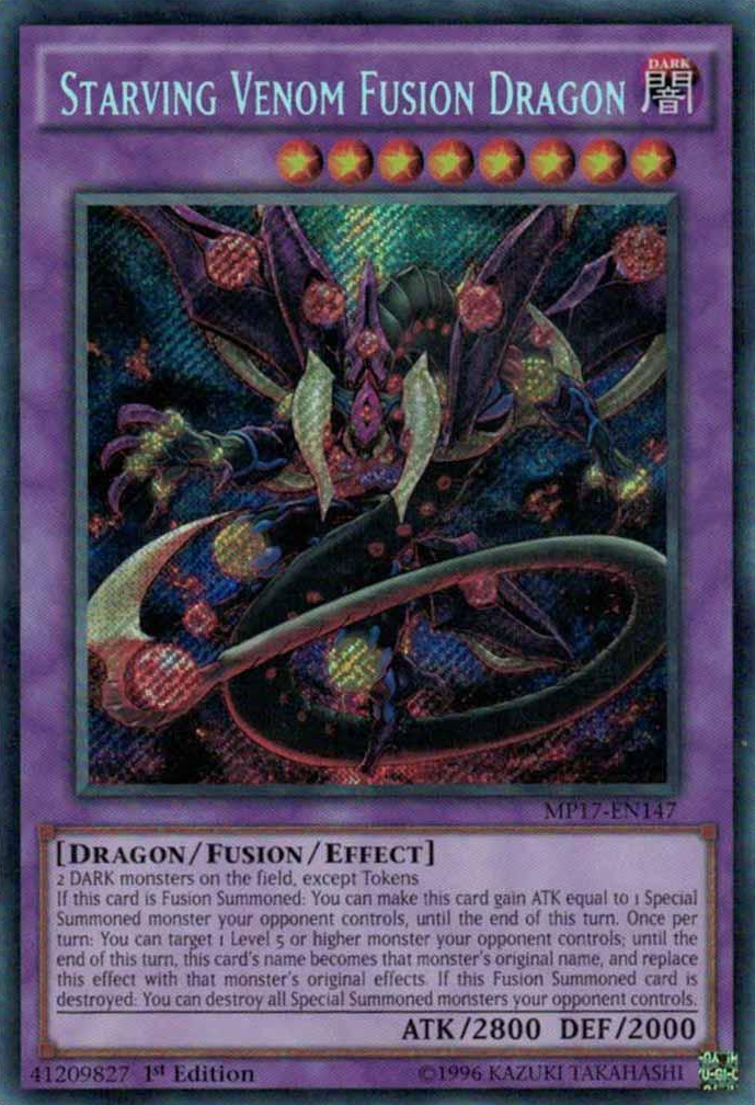 Starving Venom Fusion Dragon [MP17-EN147] Secret Rare | Card Merchant Takapuna