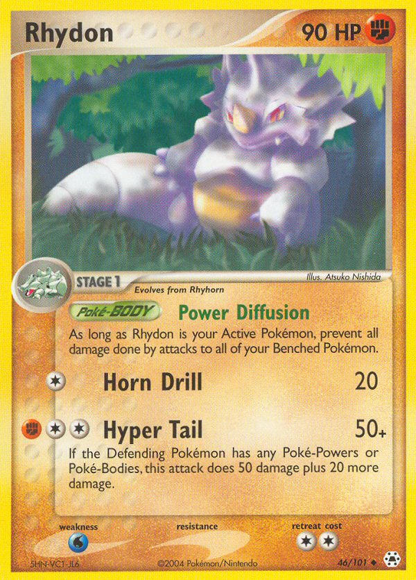 Rhydon (46/101) [EX: Hidden Legends] | Card Merchant Takapuna