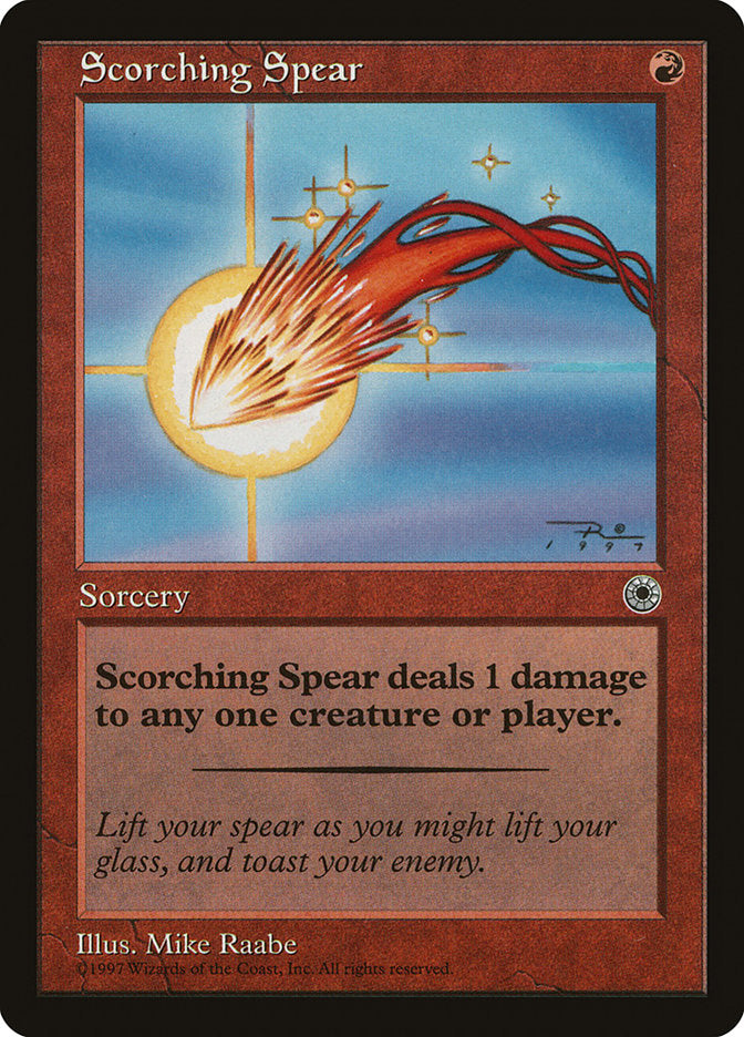 Scorching Spear [Portal] | Card Merchant Takapuna