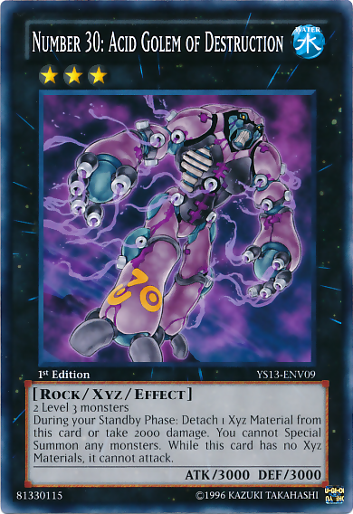 Number 30: Acid Golem of Destruction [YS13-ENV09] Common | Card Merchant Takapuna