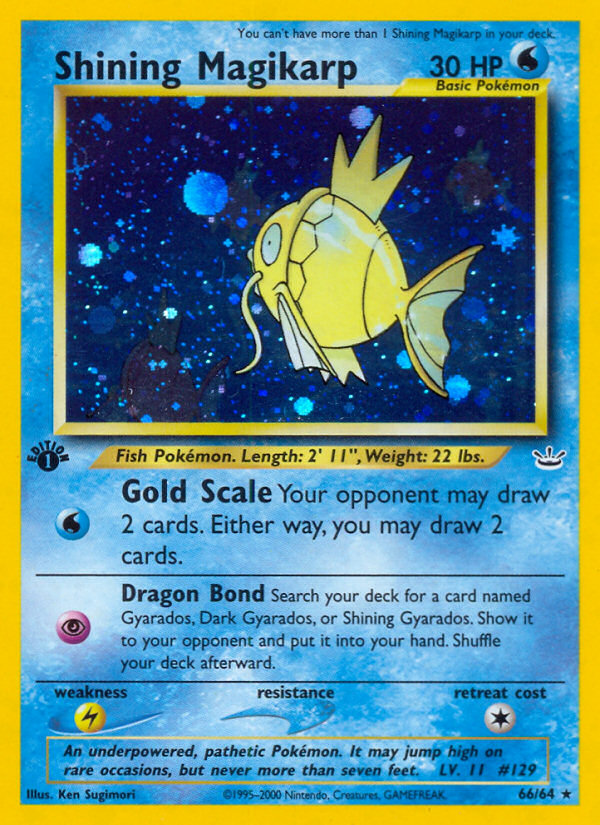 Shining Magikarp (66/64) [Neo Revelation 1st Edition] | Card Merchant Takapuna