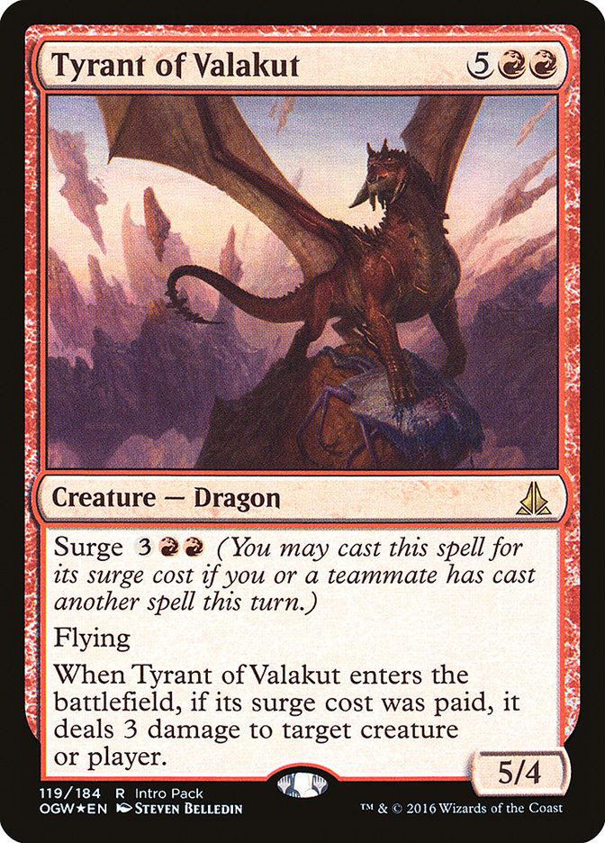 Tyrant of Valakut (Intro Pack) [Oath of the Gatewatch Promos] | Card Merchant Takapuna