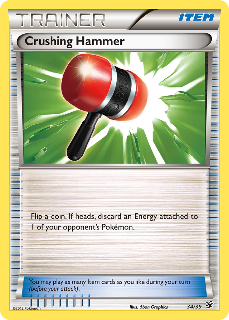 Crushing Hammer (34/39) [XY: Kalos Starter Set] | Card Merchant Takapuna