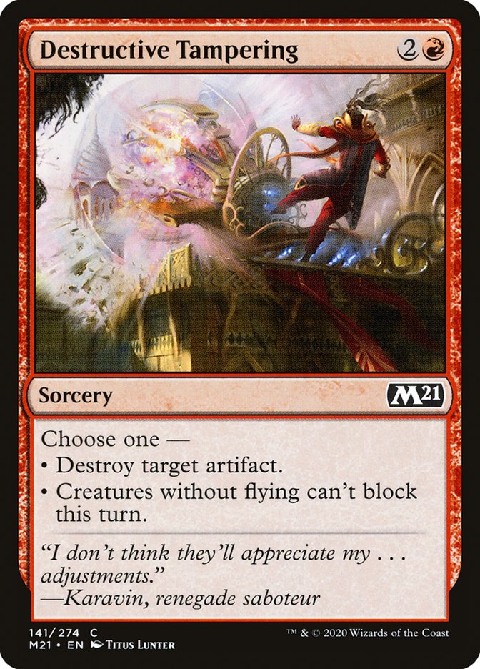 Destructive Tampering [Core Set 2021] | Card Merchant Takapuna