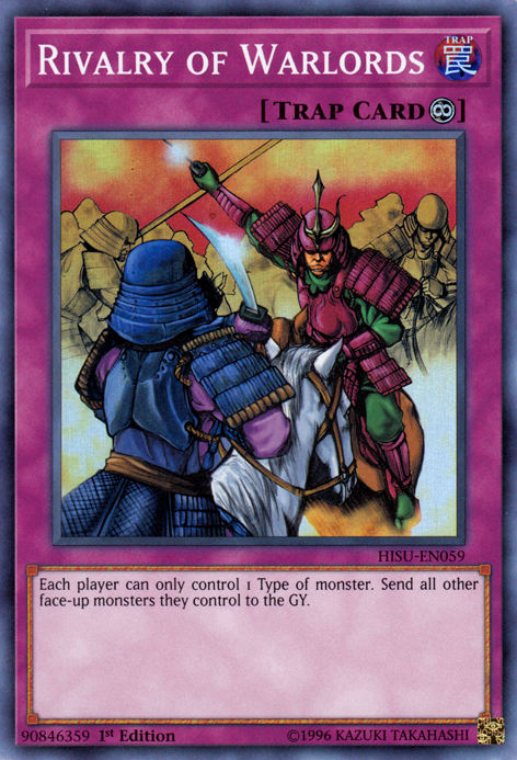 Rivalry of Warlords [HISU-EN059] Super Rare | Card Merchant Takapuna