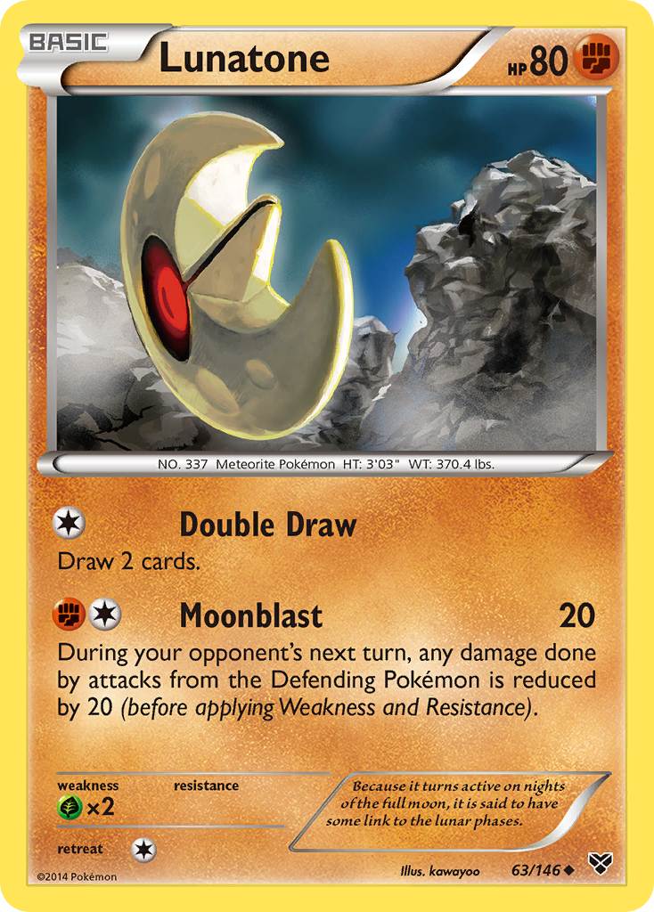 Lunatone (63/146) [XY: Base Set] | Card Merchant Takapuna