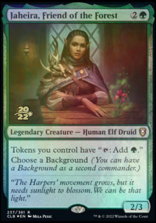 Jaheira, Friend of the Forest [Commander Legends: Battle for Baldur's Gate Prerelease Promos] | Card Merchant Takapuna