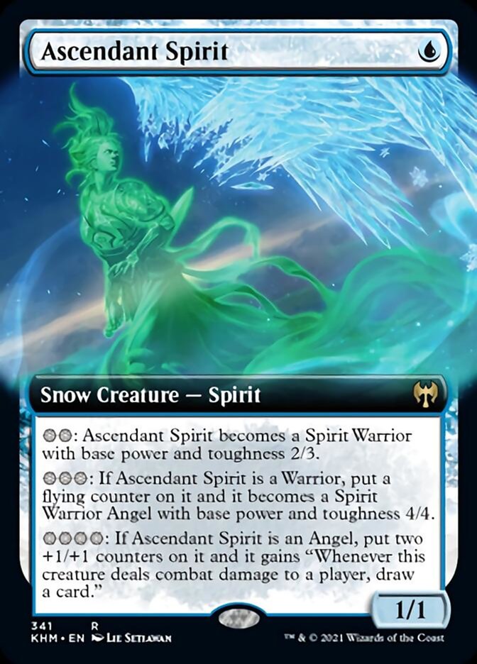 Ascendant Spirit (Extended Art) [Kaldheim] | Card Merchant Takapuna