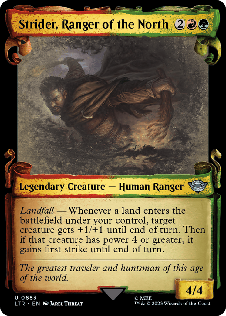 Strider, Ranger of the North [The Lord of the Rings: Tales of Middle-Earth Showcase Scrolls] | Card Merchant Takapuna