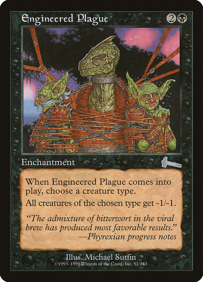 Engineered Plague [Urza's Legacy] | Card Merchant Takapuna