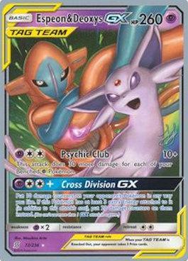 Espeon & Deoxys GX (72/236) (Perfection - Henry Brand) [World Championships 2019] | Card Merchant Takapuna