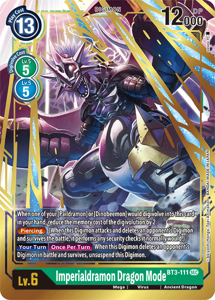 Imperialdramon Dragon Mode [BT3-111] [Release Special Booster Ver.1.5] | Card Merchant Takapuna