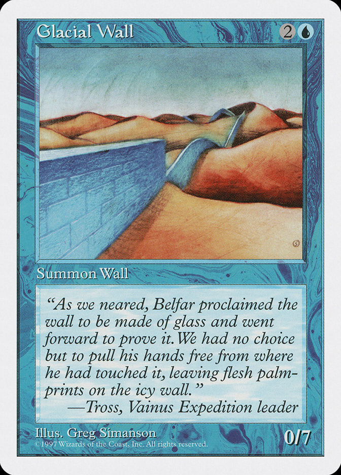 Glacial Wall [Fifth Edition] | Card Merchant Takapuna