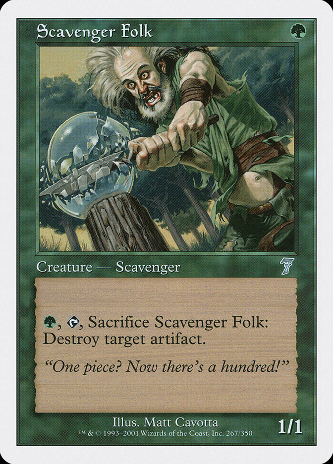 Scavenger Folk [Seventh Edition] | Card Merchant Takapuna