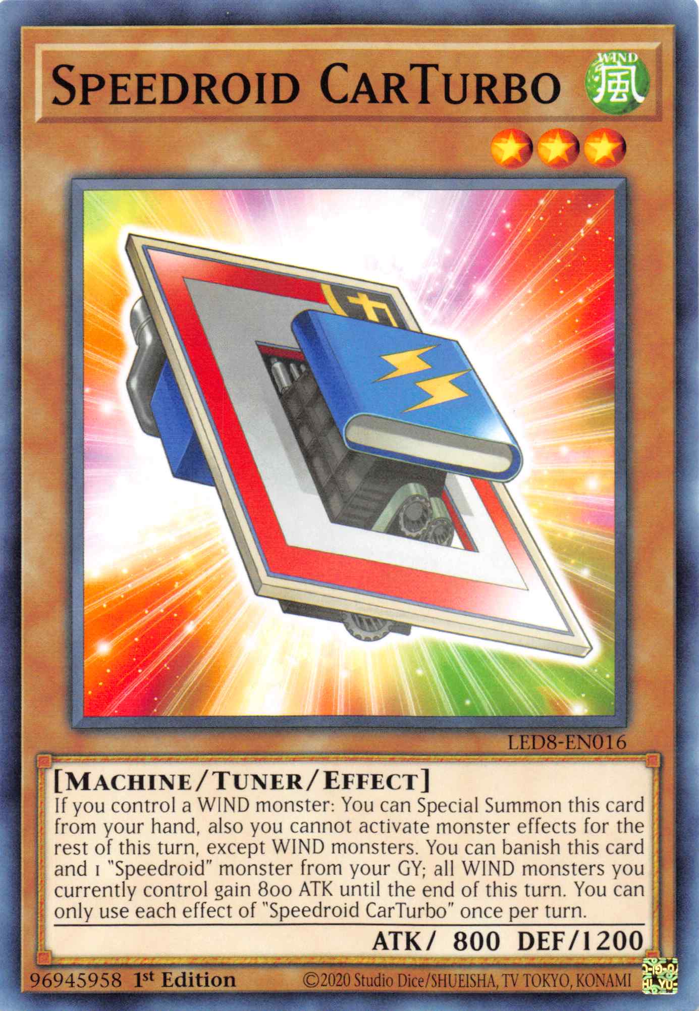 Speedroid CarTurbo [LED8-EN016] Common | Card Merchant Takapuna