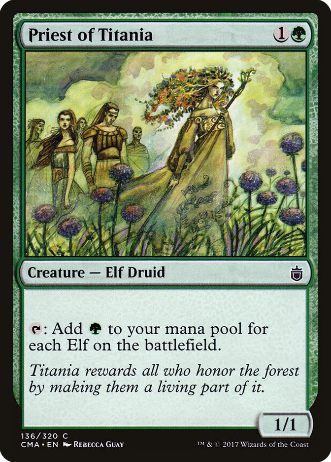 Priest of Titania [Commander Anthology] | Card Merchant Takapuna