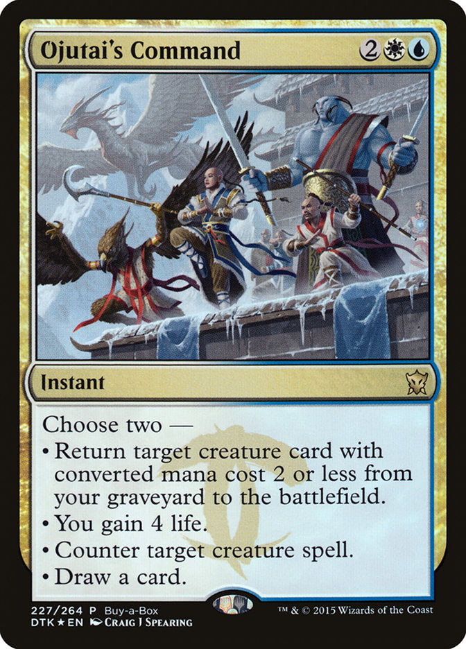 Ojutai's Command (Buy-A-Box) [Dragons of Tarkir Promos] | Card Merchant Takapuna