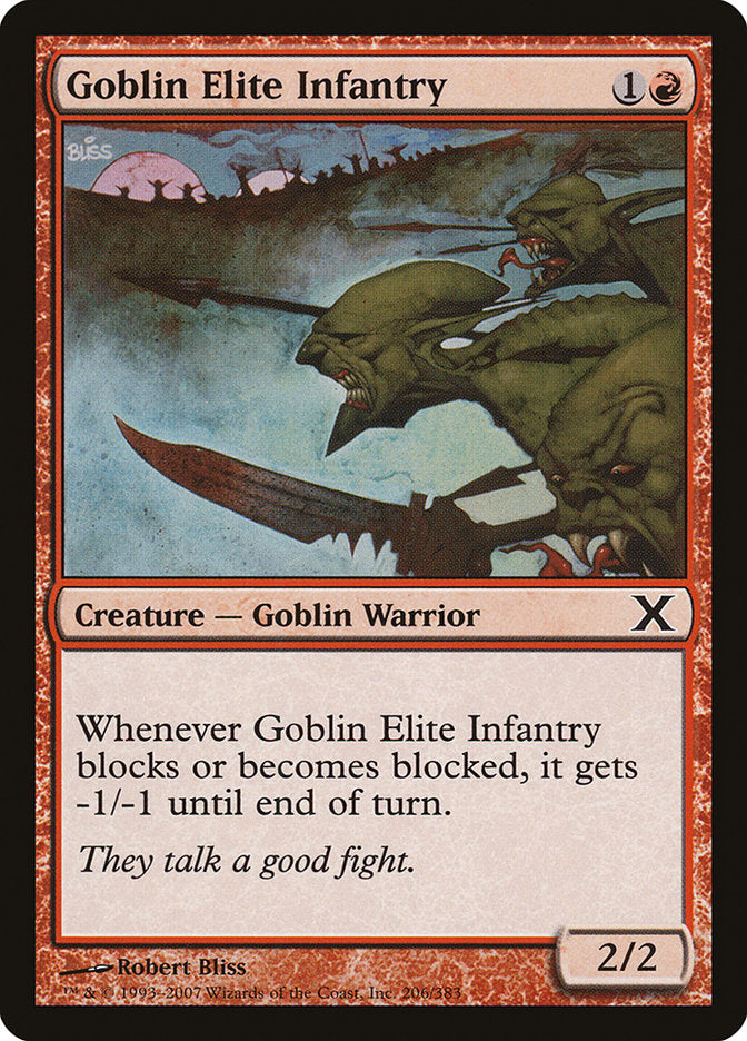 Goblin Elite Infantry [Tenth Edition] | Card Merchant Takapuna