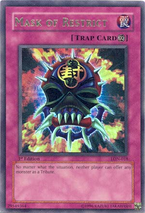 Mask of Restrict [LON-018] Ultra Rare | Card Merchant Takapuna