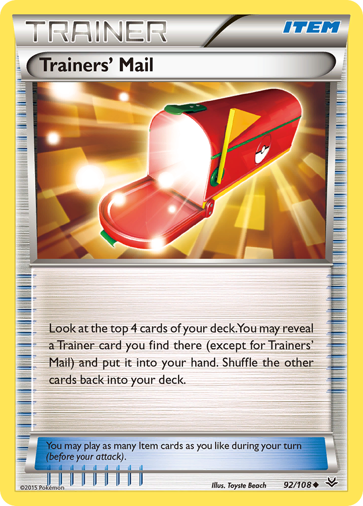 Trainers' Mail (92/108) [XY: Roaring Skies] | Card Merchant Takapuna