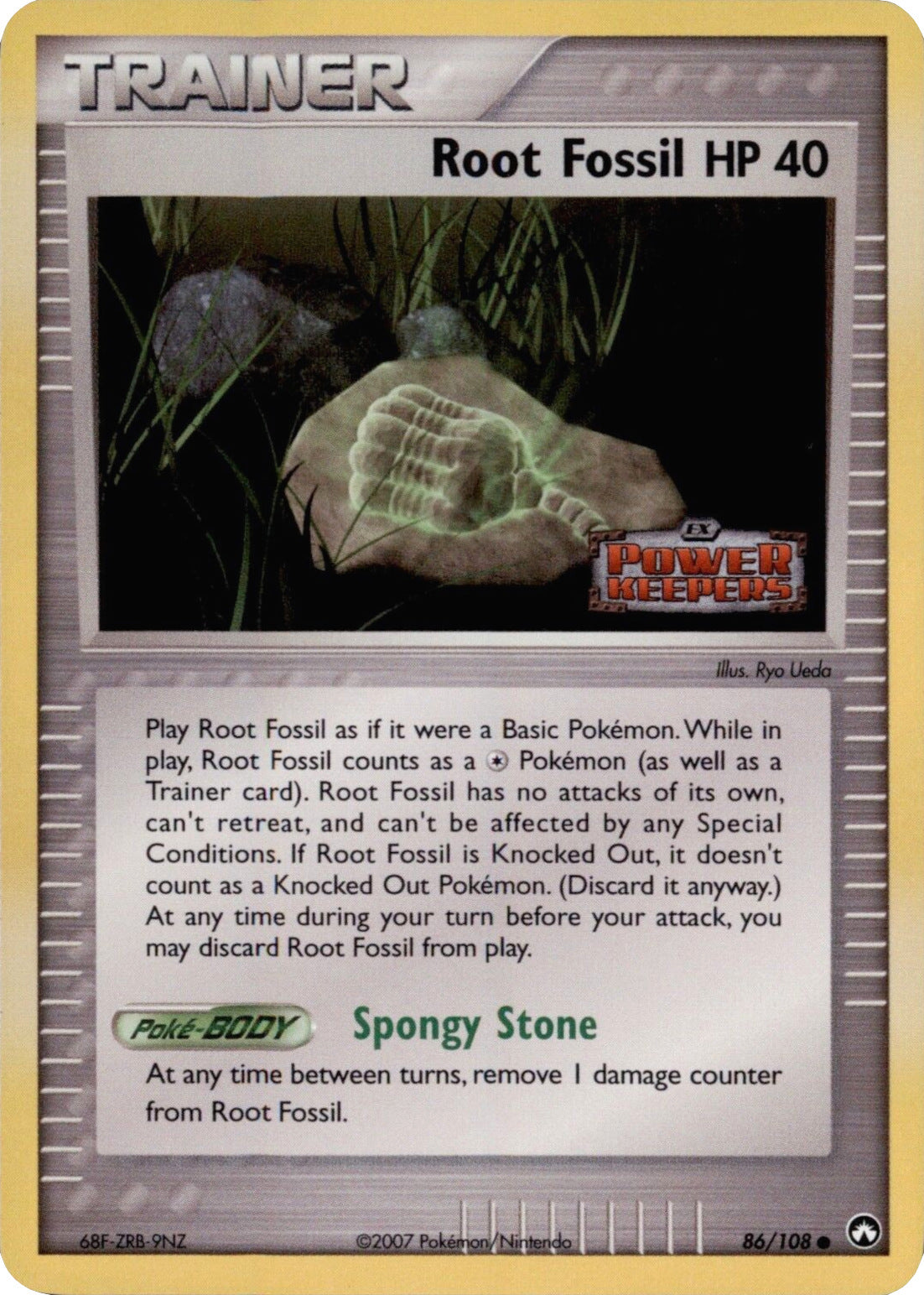 Root Fossil (86/108) (Stamped) [EX: Power Keepers] | Card Merchant Takapuna