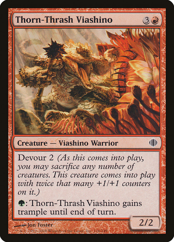 Thorn-Thrash Viashino [Shards of Alara] | Card Merchant Takapuna