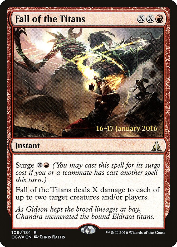 Fall of the Titans [Oath of the Gatewatch Prerelease Promos] | Card Merchant Takapuna