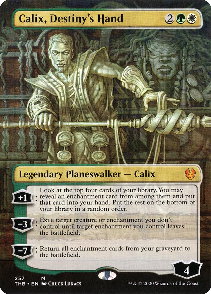 Calix, Destiny's Hand (Borderless) [Theros Beyond Death] | Card Merchant Takapuna