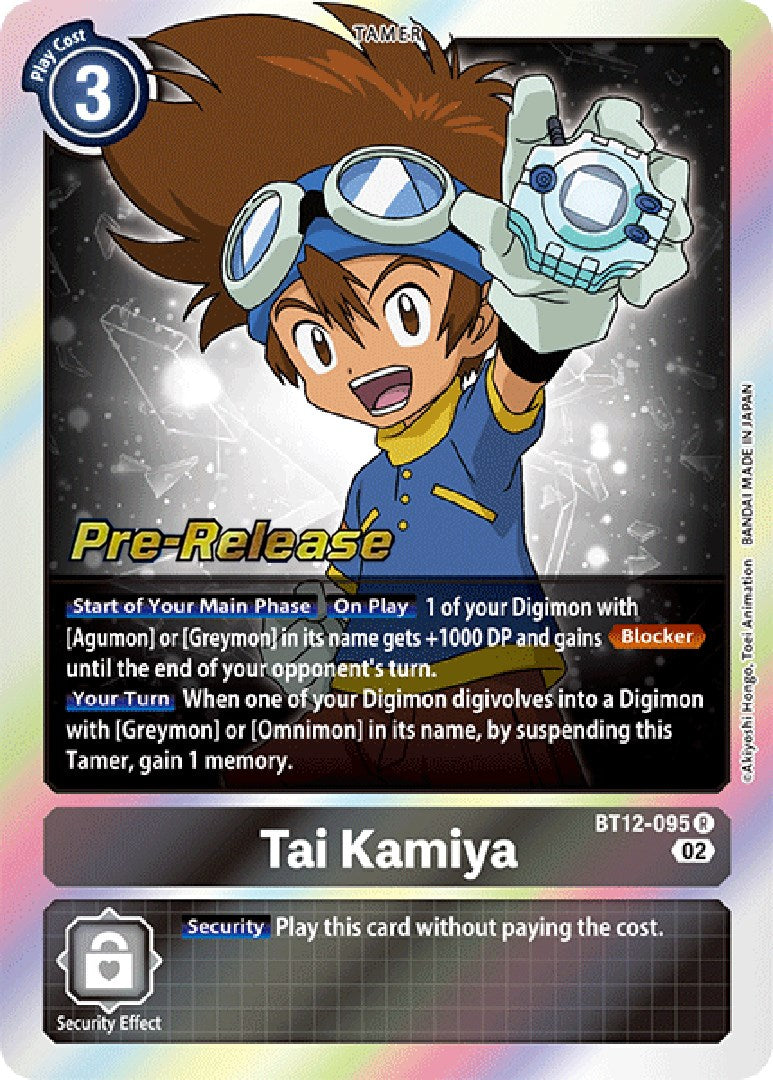 Tai Kamiya [BT12-095] [Across Time Pre-Release Cards] | Card Merchant Takapuna