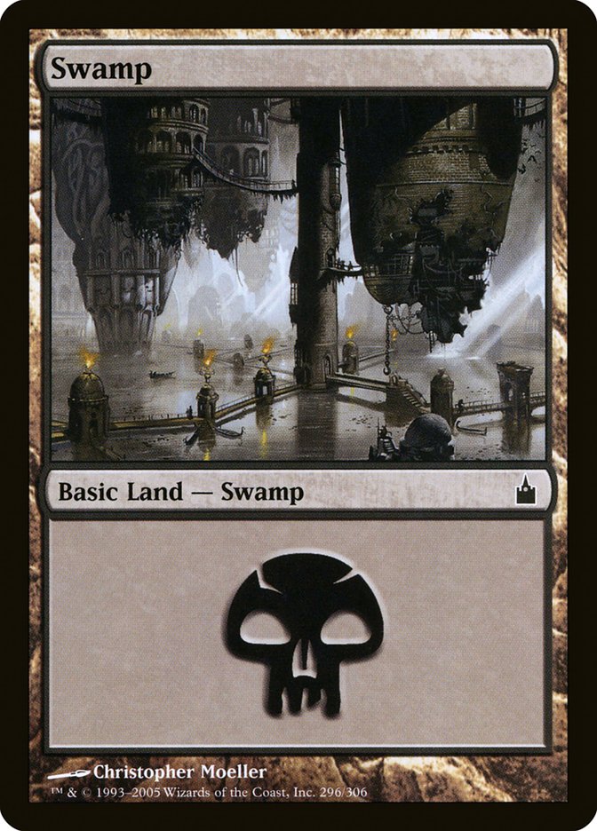 Swamp (296) [Ravnica: City of Guilds] | Card Merchant Takapuna