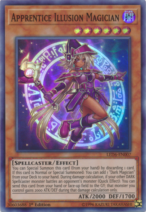 Apprentice Illusion Magician [LED6-EN007] Super Rare | Card Merchant Takapuna