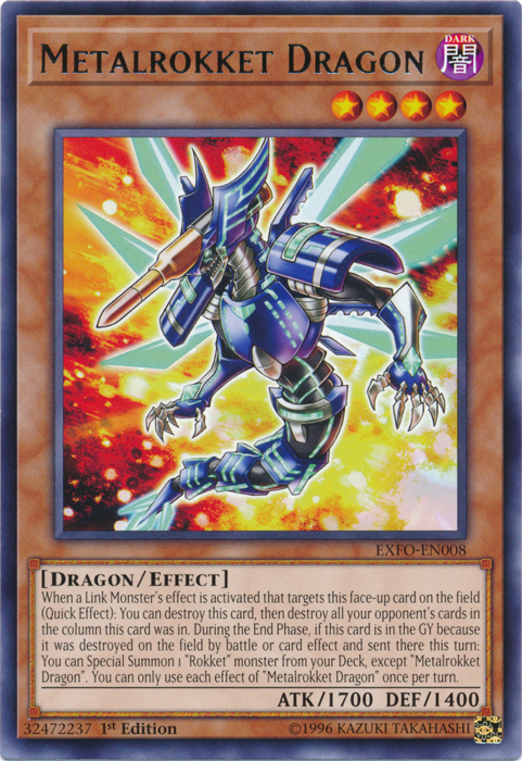 Metalrokket Dragon [EXFO-EN008] Rare | Card Merchant Takapuna