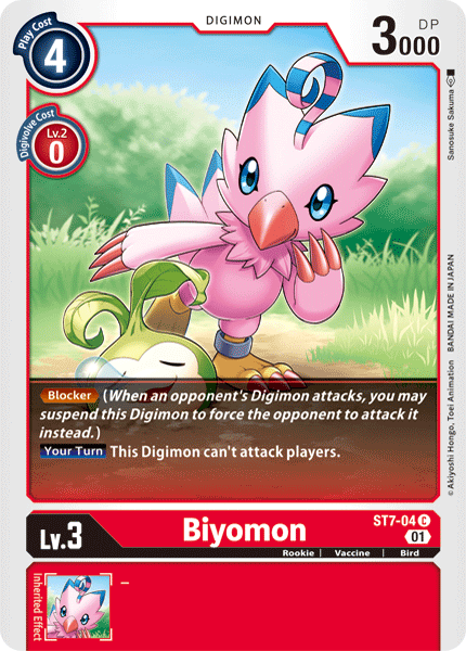 Biyomon [ST7-04] [Starter Deck: Gallantmon] | Card Merchant Takapuna