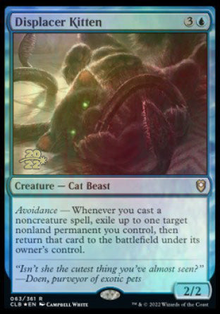 Displacer Kitten [Commander Legends: Battle for Baldur's Gate Prerelease Promos] | Card Merchant Takapuna