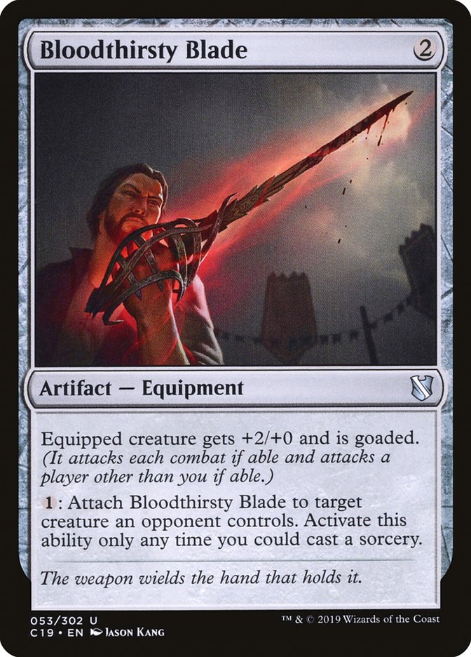 Bloodthirsty Blade [Commander 2019] | Card Merchant Takapuna