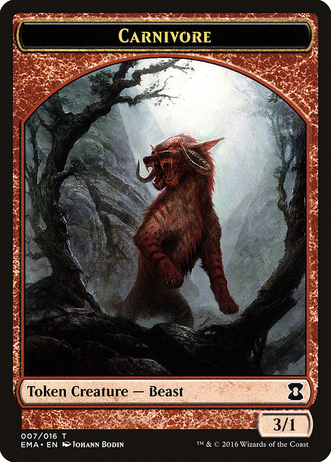 Carnivore Token [Eternal Masters Tokens] | Card Merchant Takapuna