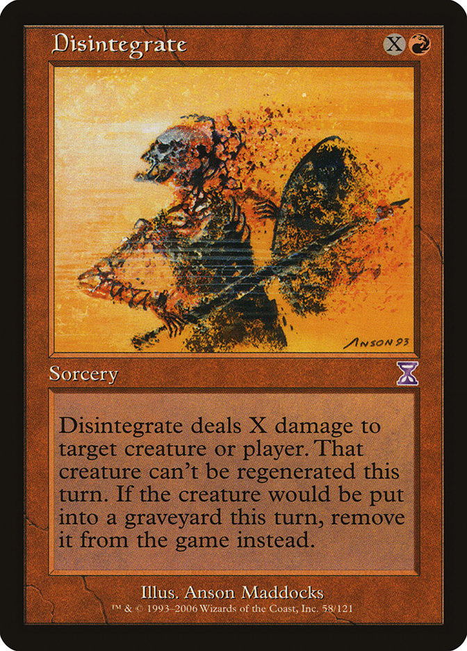 Disintegrate [Time Spiral Timeshifted] | Card Merchant Takapuna