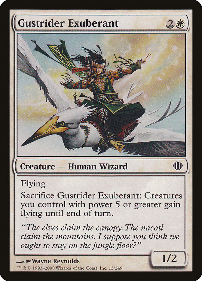 Gustrider Exuberant [Shards of Alara] | Card Merchant Takapuna