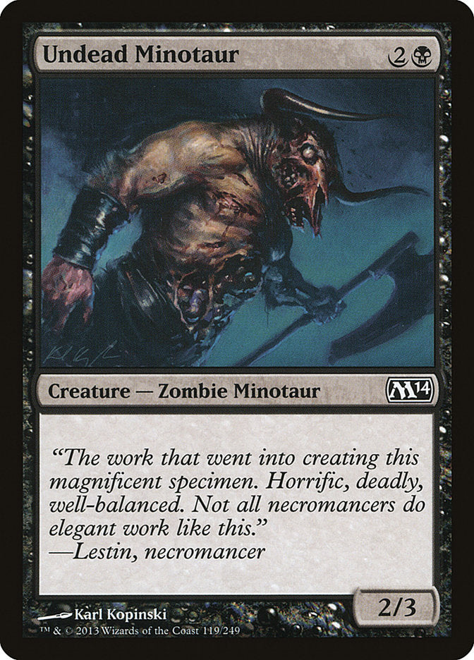 Undead Minotaur [Magic 2014] | Card Merchant Takapuna