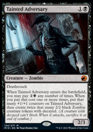 Tainted Adversary (Promo Pack) [Innistrad: Midnight Hunt Promos] | Card Merchant Takapuna