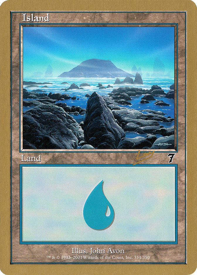 Island (rl334) (Raphael Levy) [World Championship Decks 2002] | Card Merchant Takapuna