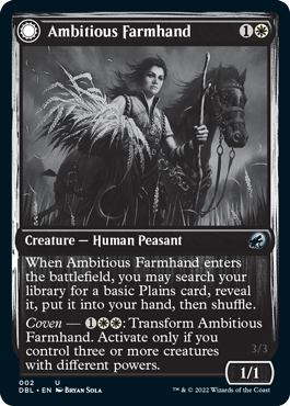 Ambitious Farmhand // Seasoned Cathar [Innistrad: Double Feature] | Card Merchant Takapuna