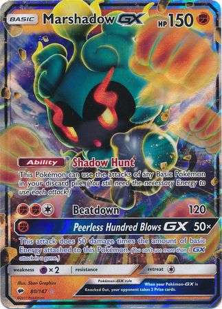 Marshadow GX (80/147) (Jumbo Card) [Sun & Moon: Burning Shadows] | Card Merchant Takapuna