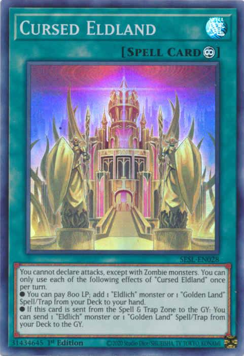 Cursed Eldland [SESL-EN028] Super Rare | Card Merchant Takapuna