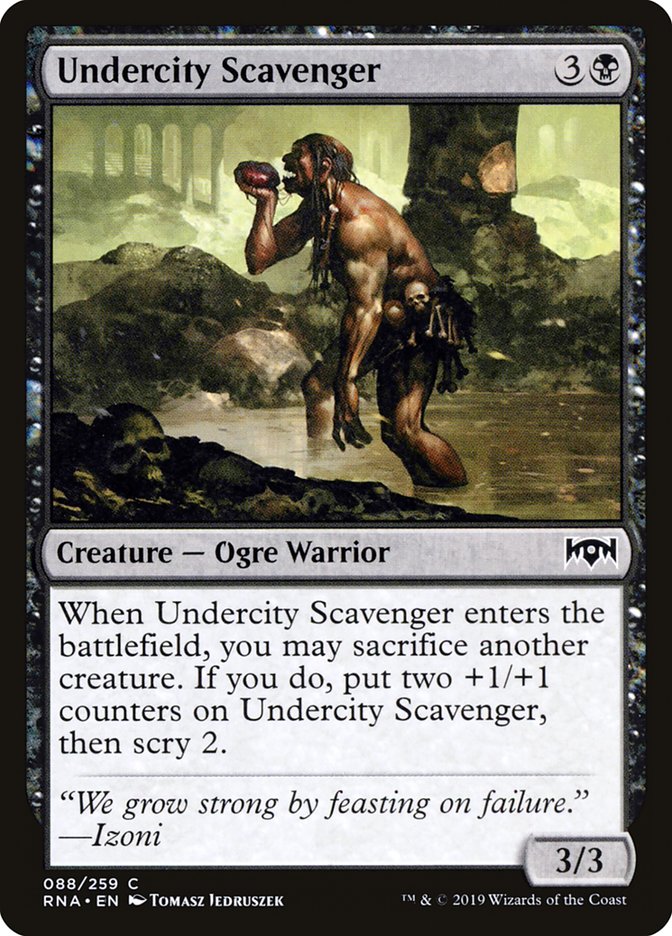 Undercity Scavenger [Ravnica Allegiance] | Card Merchant Takapuna