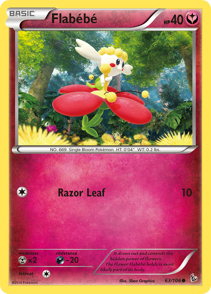 Flabebe (63/106) [XY: Flashfire] | Card Merchant Takapuna