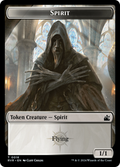 Spirit (0018) // Spirit (0004) Double-Sided Token [Ravnica Remastered Tokens] | Card Merchant Takapuna