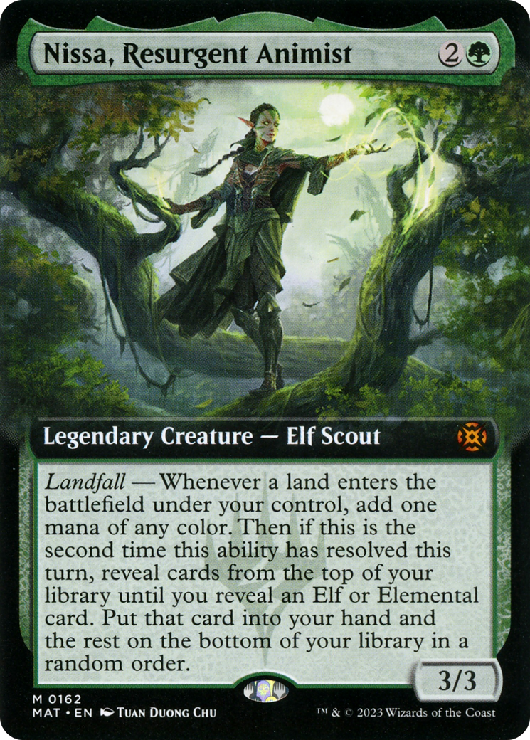 Nissa, Resurgent Animist (Extended Art) [March of the Machine: The Aftermath] | Card Merchant Takapuna